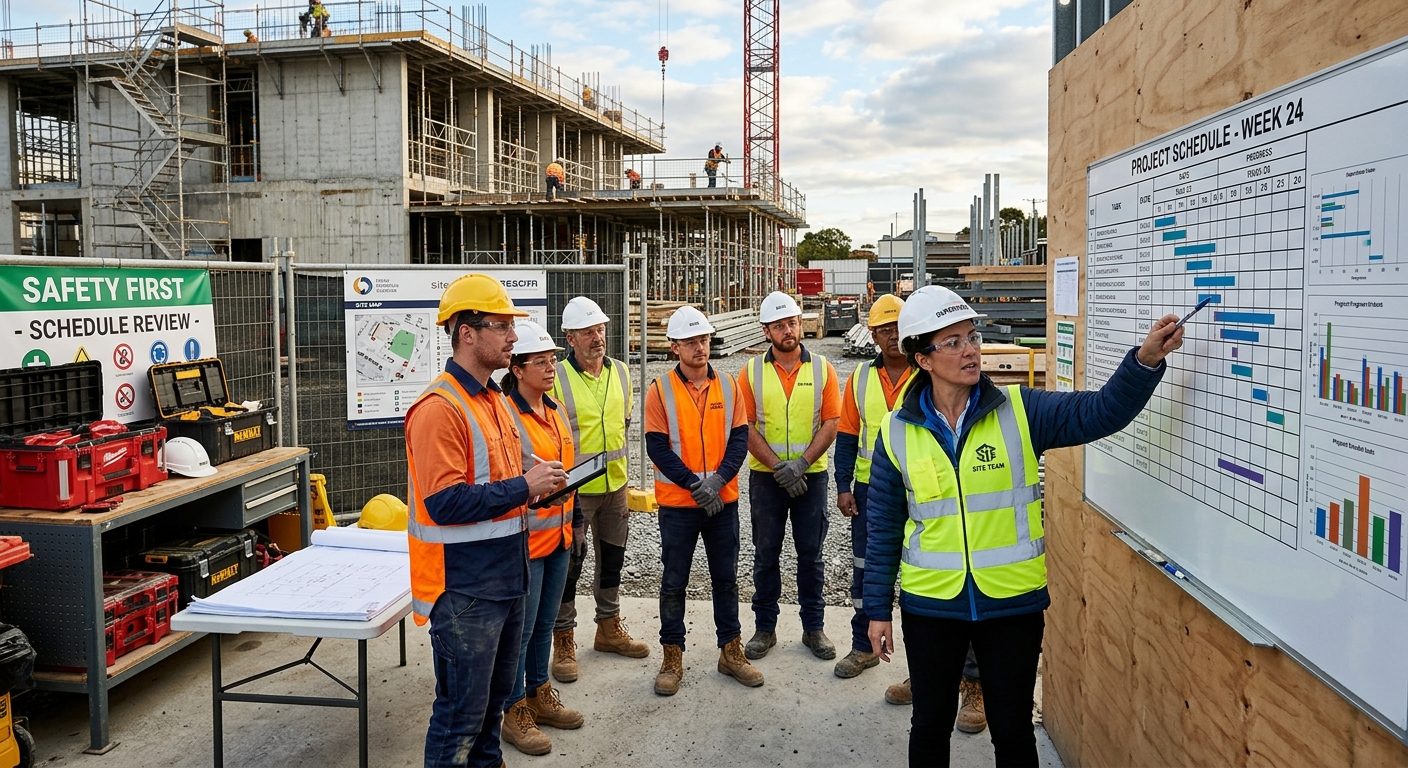 Projektledning på byggplatsen: beprövade metoder